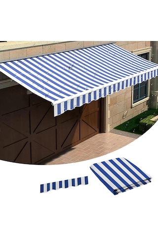 Bu Geri Çekilebilir Veranda Tentesi Yedek Kumaş Çerçevesiz , Geri Çekilebilir Tente Veranda Güneşlik Barınağı Yedek Kumaş Üst Kapak Yalnızca Kumaş , Tente, Güverte, Balkon İçin 5,5x3 M 18x Diğer