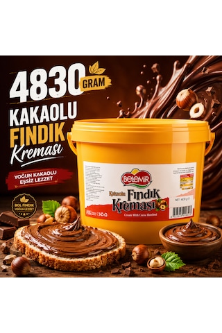 Belemir Kakaolu Fındık Kreması 4830 Gr Ekonomik Boy
