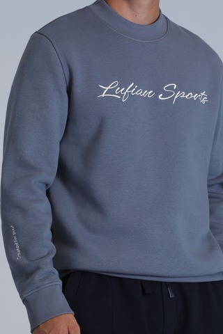 Lufian Erkek Loved Sweatshirt 112030137 Koyu Mavi Koyu Mavi