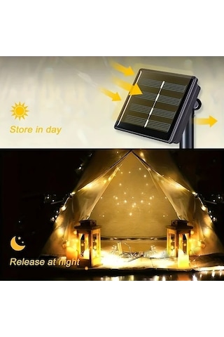 Fastbuy Turcoshop11 105 Feet 300 Led Solar Bahçe Ağaç Düğün Ramadan Dekor 8 Mod Ip44 Beyaz Beyaz