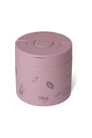 Citron Vakumlu Paslanmaz Çelik Yemek Termosu 350 Ml - Unicorn Pembe