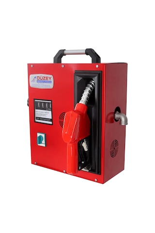Düzey 220 Volt 1'' Sayaçlı Kapaklı Tip Otomatik Mazot Aktarma Tabanca + Sayaç + Pompa + Hortum