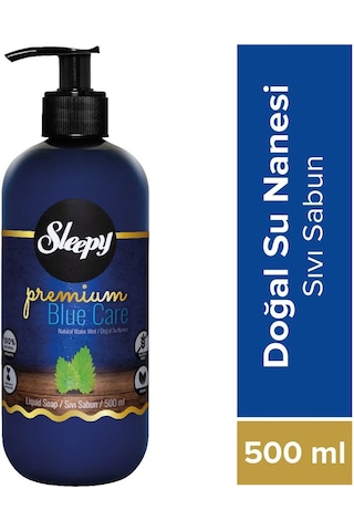 Sleepy Premium Blue Care Doğal Su Nanesi Sıvı Sabun 500 ML