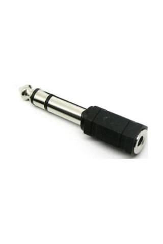 Elektronik Gitar Anfi Amfi Kablo Jak Dönüştürücü Çevirici Erkek 6.5mm Dişi 3.5mm Çivi Gitar Arkasıince