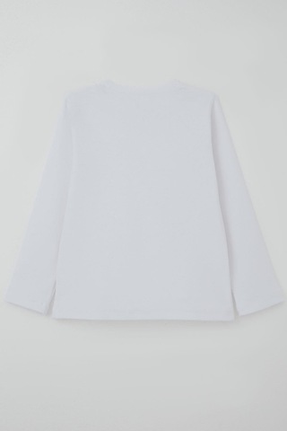 Breeze Erkek Çocuk Uzun Kollu Tişört Basic 4-8 Yaş, Kırık Beyaz Kırık Beyaz