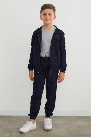 Fullamoda Kapüşonlu Fermuarlı Unisex Çocuk Eşofman Takımı 25mcck4584131778-lacivert Lacivert