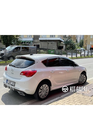 Kit Garaj Astra J Egzoz Görünümlü Difüzör Plastik 2009-2015 Boyalı