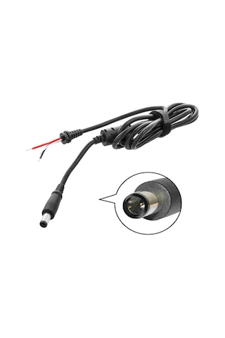 Koodmax - Hp Dell Uyumlu İğne Uç 7.4 5.0mm Adaptör Şarj Aleti Tamir Kablosu - 7.4x5.0mm Dc Kablo