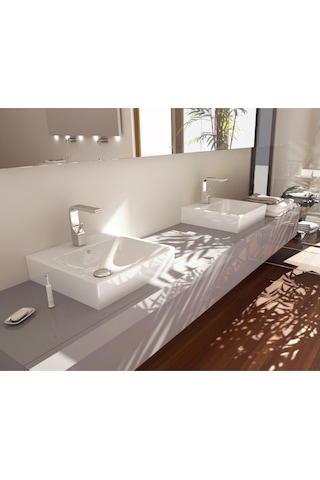 Karen Banyo Lavabo Beyaz 48 x 48 CM