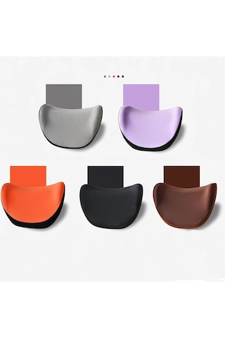 Sones Araba Hafızalı Köpük Boyun Yastığı Araba Boyun Desteği İpek Yastık Araba Koltuğu Servikal Yastık, Stil: Bel Pedi Gri