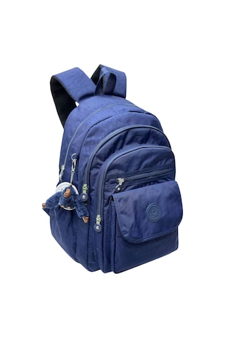 Su Geçirmez Kumaş Unisex Büyük Boy 40 28 14 Maymuncuk Hediyeli Çanta Lacivert