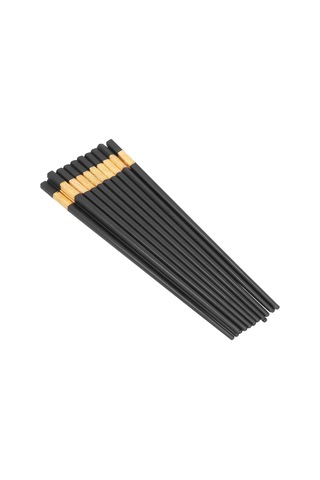 Skycity 24cm Cam Fiberlı 10 Çift Çubuk: Kaymaz Dizayn, Yıkama Makinesine Uygun, Yeniden Kullanılabilir, Metal/kolay Kullanıma Uygun Asya Yemeği Çubukları Diğer