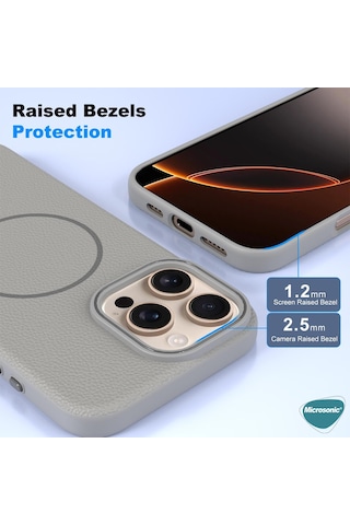 Microsonic Samsung Galaxy Uyumlu S24 Kılıf Magleather Pro Gri -