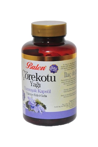 Balen Çörekotu Yağı Yumuşak Kapsülü 1380 MG 80 Çörek Otu Soft Gel