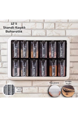 Violet 12 Li Baharatlık Set Çok Renkli