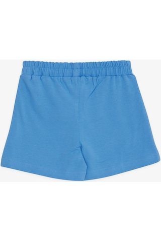 Breeze Kız Çocuk Şort Etek Fiyonklu Fırfırlı 1.5-5 Yaş, Mavi-mavi Mavi