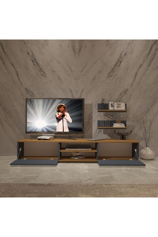 Decoraktiv Eko 4 Mdf Dvd Tv Ünitesi Tv Sehpası Pera - Antrasit
