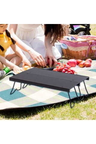 Dolıty Kamp Masası Katlanır Bacaklar Taşıma Çantası Siyah Siyah Çok Renkli