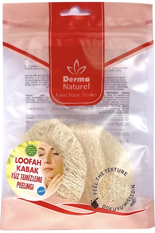 Derma Naturel Loofah Yüz Temizleme Peeling 2 Li Set