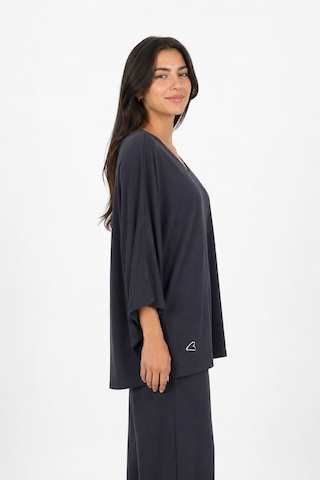 Neden Tekstil Kadın V Yaka Relaxed Fit Lacivert Bluz