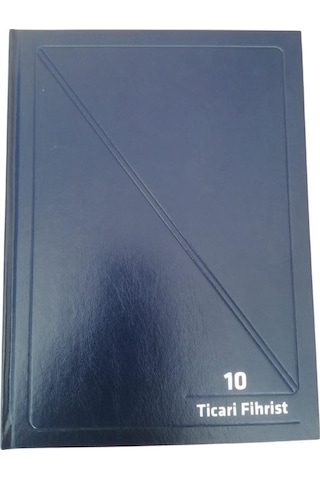 Fihrist Ticari 10'lu 20x28 Lacivert Cilt Bezli 1 Adet Artlantis T