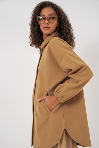 Bigdart 0674 Cepli Oversize Gömlek - Hardal HARDAL