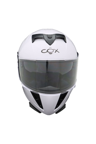 Cox SR-F Kapalı Motosiklet Kaskı Beyaz
