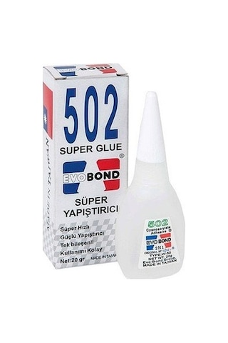 Evobond 502 Süper Hızlı Güçlü Japon Yapıştırıcı 20Gr