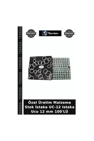 Premium Uc-12 Istaka Ucu 12 Mm 100'lü Aksesuar Spor Adetli