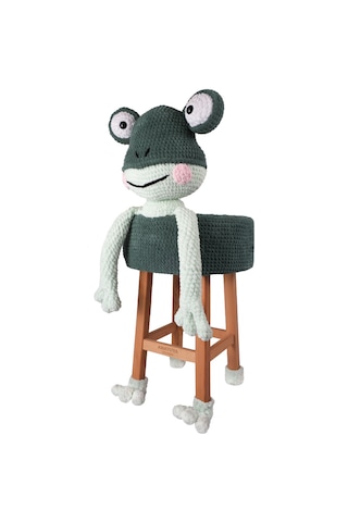 Amigurumi Kurbağa Sandalye Ve Oyuncak - Anatoya Yeşil