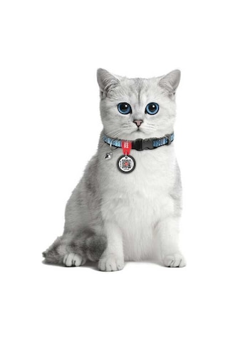 Collar Qr Pasaportlu Ethno Kedi Boyun Tasması Çok Renkli 20-30 CM