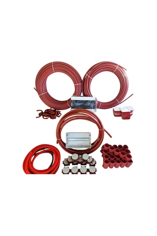 Volt724 2+1 Daire Tipi Elektrik Tesisat Duvar Desant Seti 14'lük 18'lik 6 Atü Pvc Boru Spiral Norm Kare Buat Kasa Dirsek W Otomat Kutusu Dahil