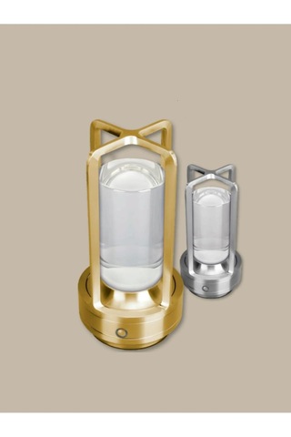 Ct-8439 Vegas Masa Lambası, 3 Renk Işık Fonksiyonlu, Usb Şarjlı, Gümüş Diğer