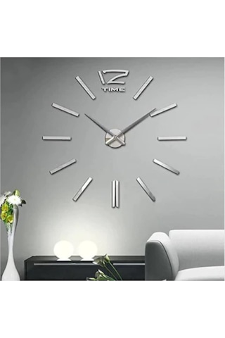 Boyutu 50-150 Cm Arası Ayarlanabilen 3D Modern Duvar Saati