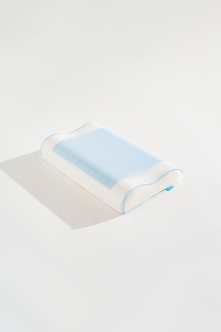 Visco Serinletici Jelli Boyun Destekli Çocuk Yastığı 47x32x8/6 Cm Beyaz