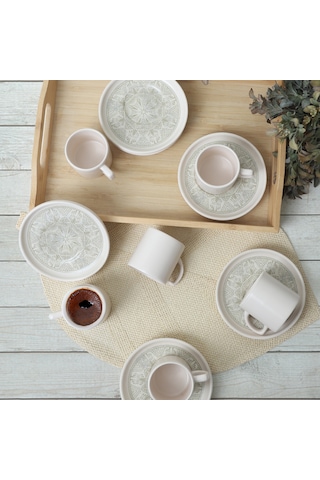 Keramika Groundlace Nordic Kahve Takımı 12 Parça 6 Kişilik 21501