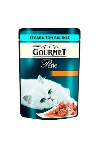 Purina Gourmet Perle Izgara Ton Balıklı Pouch Yetişkin Kedi Yaş Maması 24 x 85 G