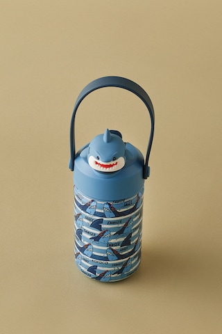 Karaca Duosip Shark Çocuk Pipetli Köpek Balığı Tasarımlı Okul Su Matarası Termos 350 ml