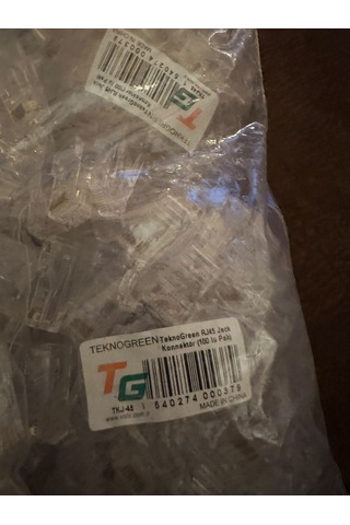 Teknogreen Tkj-45 Rj45 Jack Konnektör 1000 Li Paket