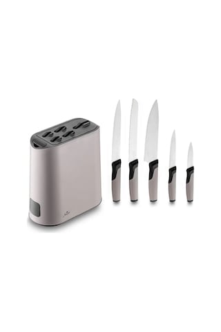 Jumbo Smart Grey Standlı 5'li Bıçak Seti Gri