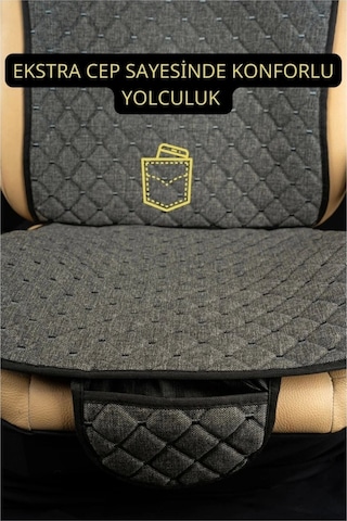 Mercedes X Class 2017 Ve Sonrasıterletmez Kaymaz Keten Oto Minder Kılıf Komple Set 7 Parça Füme 7