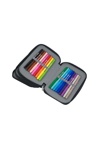 Monocromo Üç Katlı Pu Dolu Kalem Kutu Mor 173552