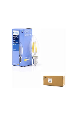 Philips Corepro Led Filament Rustik Ampul 4.3w E14 - 2700k, 470 Lümen, Cam Gövde, Kod 347267 00- 10'li Paket Diğer
