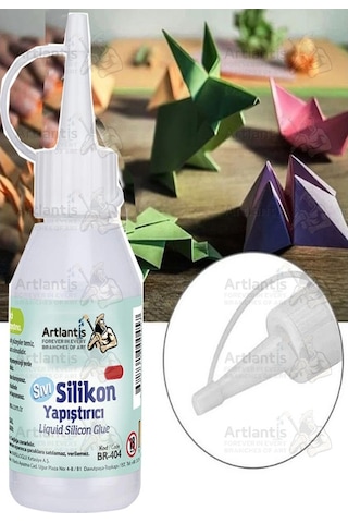 Sıvı Silikon Yapıştırıcı 50 Ml 1 Adet Brons Silikon Yapıştırıcı Sıvı 50 Gr Plastik Cam Mermer Kağıt Karton Tahta Köpük