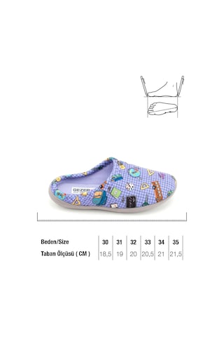 Gezer Kız Çocuk Kışlık Rahat Taban Ev Bahçe Gondol Terlik Gt1kfm.15895.00.x49.j28 Lila