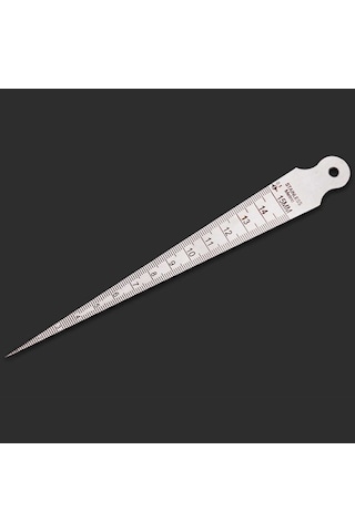 Kama Feeler Boşluğu 1-15mm Ince Paslanmaz Çelik Cetvel Muayene Konik Ölçer Metrik Emperyal Ölçü Aracı