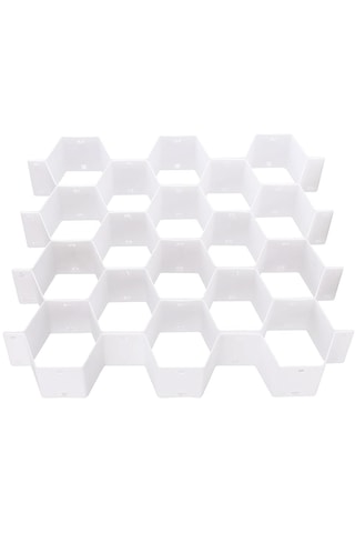 Homyl Petek Dolap Çorap İç Çamaşır Çekmece Bölücü Beyaz Beyaz