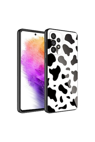 Galaxy Uyumlu A13 4g Kılıf Kamera Korumalı Desenli Sert Silikon Epoksi Kapak - No7 NO7 No7
