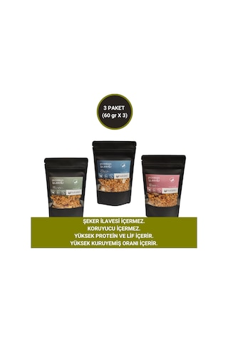 Pecan, Coco, Berry Granola 60 Gr X 3