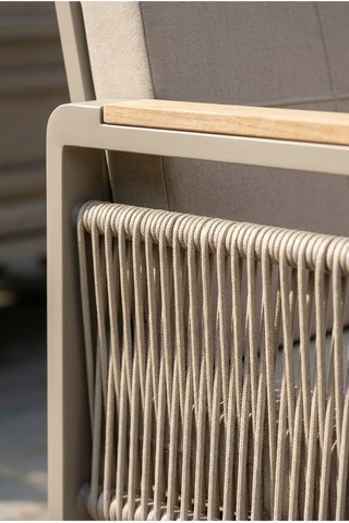 Maris Bahçe Balkon Oturma Takımı Metal Karkas, 3+1+1 Koltuk, Cappucino Bej